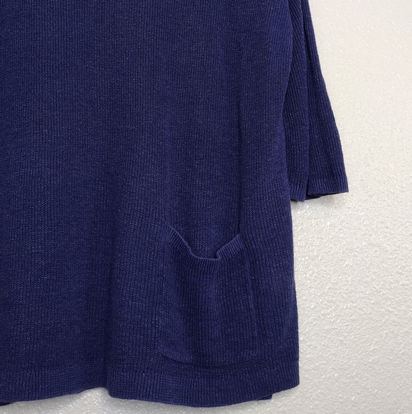 J. Jill Linen Blend Knit Lagenlook Women's V-Neck Sweater - Picture 5 of 13